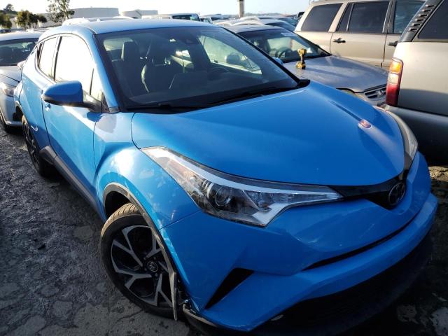 JTNKHMBX7K1019088 - 2019 TOYOTA C-HR XLE BLUE photo 4