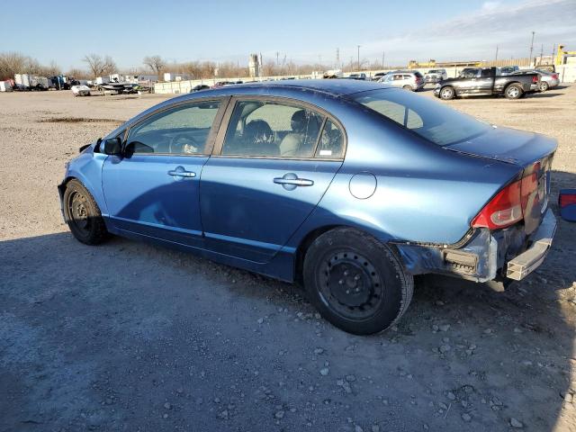 1HGFA16558L035032 - 2008 HONDA CIVIC LX BLUE photo 2