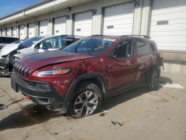 1C4PJMBSXFW689083 - 2015 JEEP CHEROKEE TRAILHAWK BURGUNDY photo 1