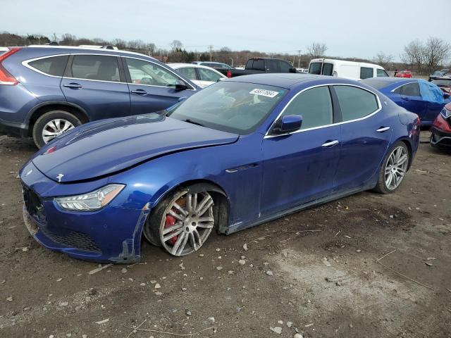 ZAM57RTA3F1140164 - 2015 MASERATI GHIBLI S BLUE photo 1