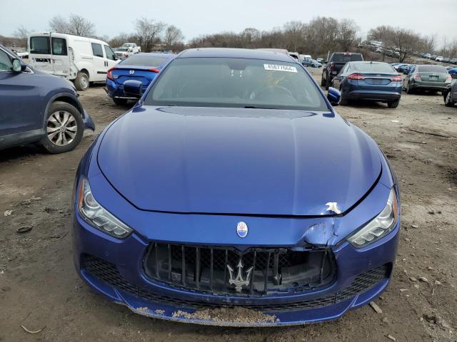 ZAM57RTA3F1140164 - 2015 MASERATI GHIBLI S BLUE photo 5