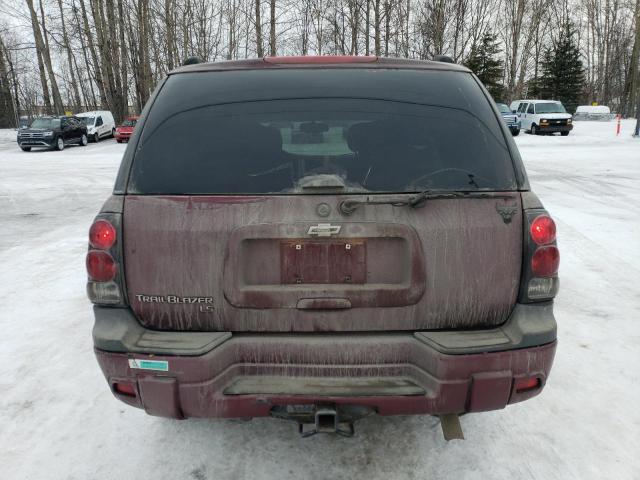 1GNDT13S752252049 - 2005 CHEVROLET TRAILBLAZE LS BURGUNDY photo 6