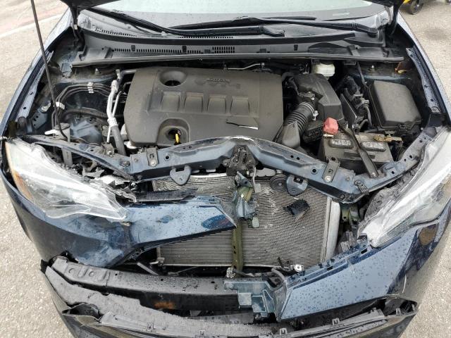 5YFBURHEXKP932376 - 2019 TOYOTA COROLLA L BLUE photo 11