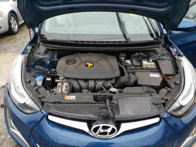 KMHDH4AE2GU520257 - 2016 HYUNDAI ELANTRA SE BLUE photo 11