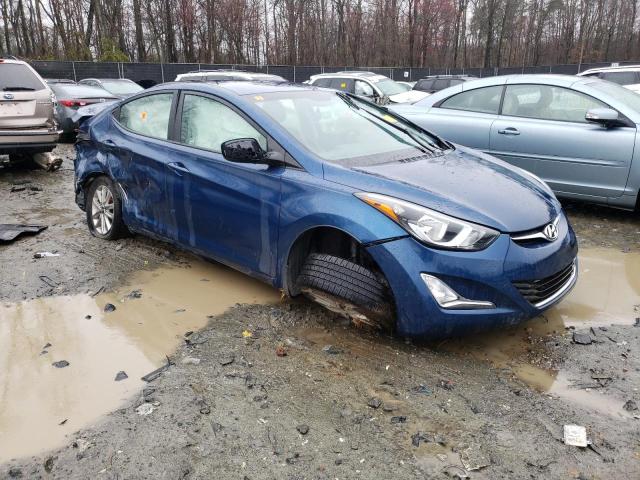 KMHDH4AE2GU520257 - 2016 HYUNDAI ELANTRA SE BLUE photo 4