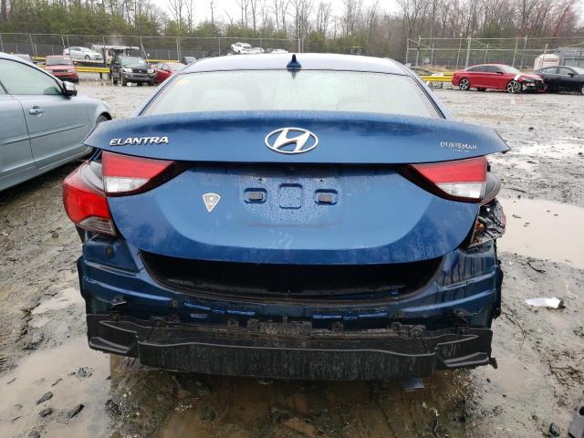 KMHDH4AE2GU520257 - 2016 HYUNDAI ELANTRA SE BLUE photo 6