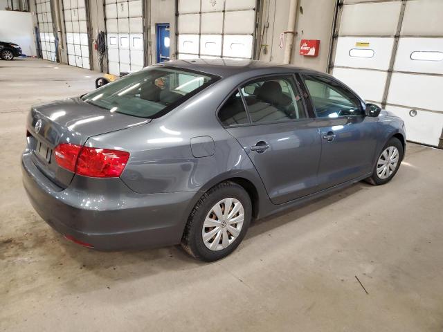 3VW2K7AJ4BM367497 - 2011 VOLKSWAGEN JETTA BASE Մոխրագույն լուսանկար 3