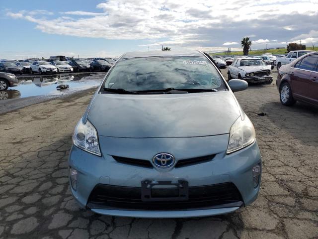 JTDKN3DU7E1835345 - 2014 TOYOTA PRIUS TURQUOISE photo 5