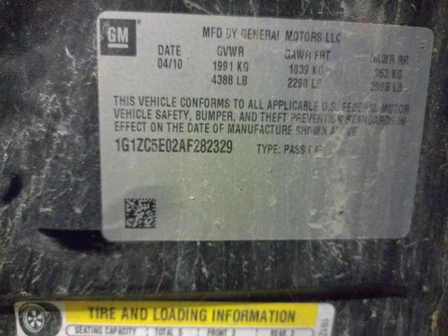 1G1ZC5E02AF282329 - 2010 CHEVROLET MALIBU LIM 1LT BLACK photo 12