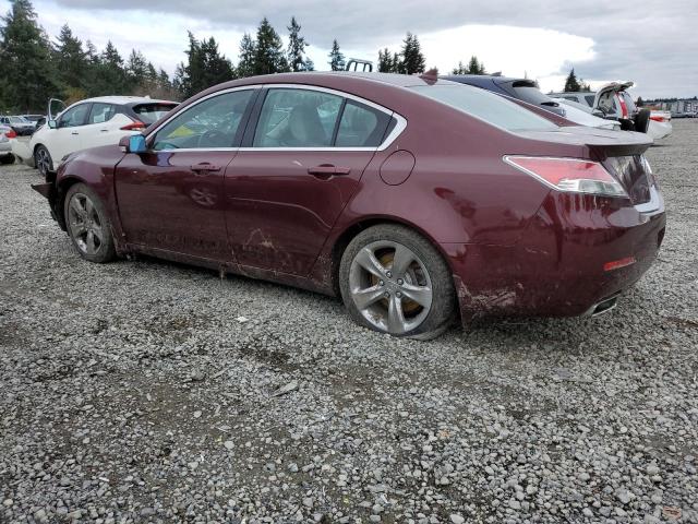 19UUA9F52DA000508 - 2013 ACURA TL TECH BURGUNDY photo 2