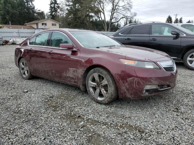 19UUA9F52DA000508 - 2013 ACURA TL TECH BURGUNDY photo 4