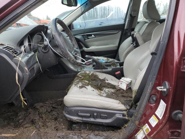 19UUA9F52DA000508 - 2013 ACURA TL TECH BURGUNDY photo 7