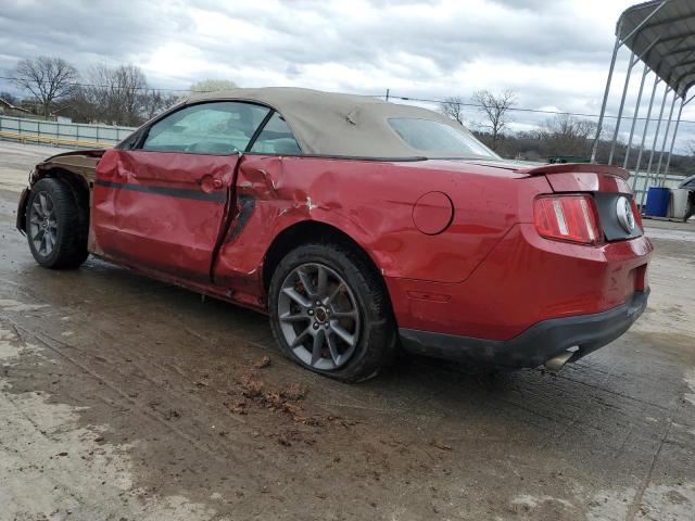 1ZVBP8EM7B5144713 - 2011 FORD MUSTANG RED photo 2