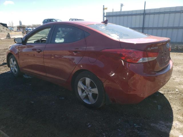 KMHDH4AE7CU370723 - 2012 HYUNDAI ELANTRA GLS RED photo 2