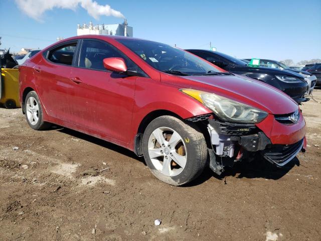 KMHDH4AE7CU370723 - 2012 HYUNDAI ELANTRA GLS RED photo 4