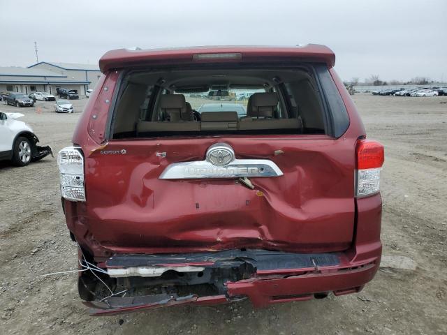 JTEZU5JR5A5003577 - 2010 TOYOTA 4RUNNER SR5 MAROON photo 6