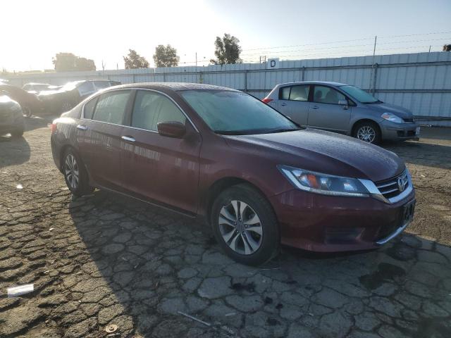 1HGCR2F39FA215848 - 2015 HONDA ACCORD LX BURGUNDY photo 4