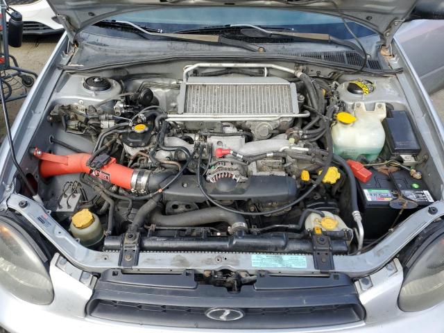 JF1GD29632H504221 - 2002 SUBARU IMPREZA WRX GRAY photo 11