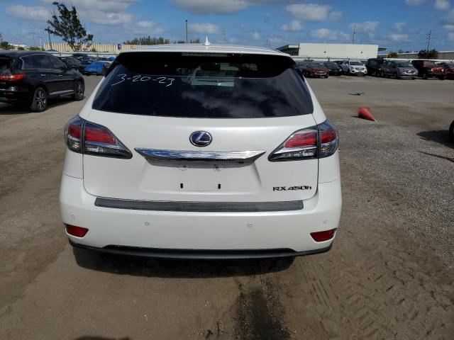 2T2ZB1BA1FC001889 - 2015 LEXUS RX 450H WHITE photo 6