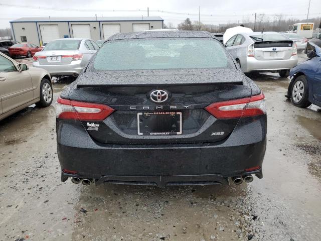 4T1B61HK9JU114782 - 2018 TOYOTA CAMRY XSE BLACK photo 6