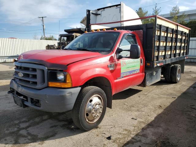 1FDXF46F0YEC98477 - 2000 FORD F450 SUPER DUTY RED photo 1