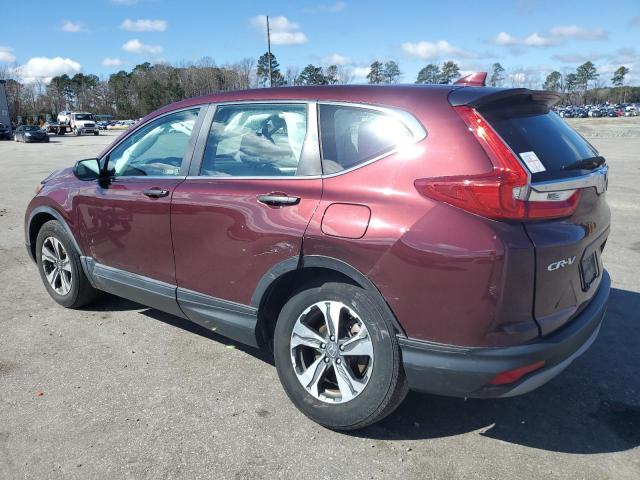 2HKRW5H3XKH414328 - 2019 HONDA CR-V LX BURGUNDY photo 2