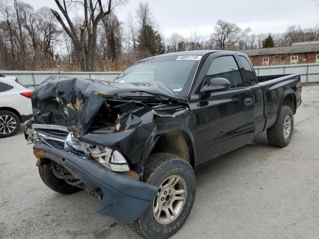 1D7HG32K84S580239 - 2004 DODGE DAKOTA SPORT BLACK photo 1