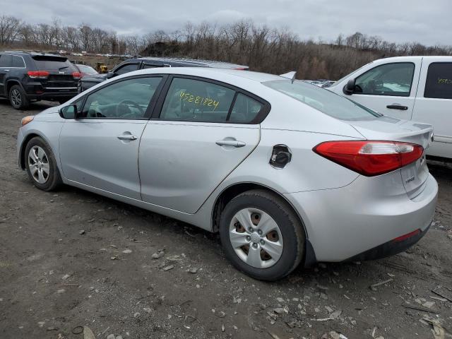 KNAFK4A6XG5499737 - 2016 KIA FORTE LX SILVER photo 2