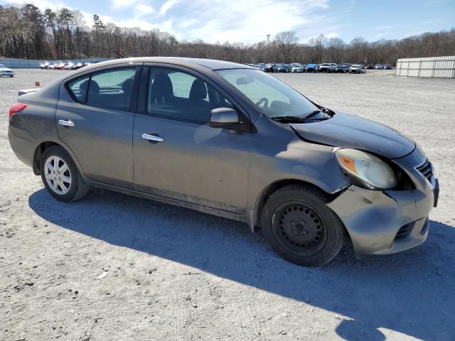 3N1CN7AP8DL863241 - 2013 NISSAN VERSA S GRAY photo 4