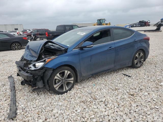 KMHDH4AH9EU174652 - 2014 HYUNDAI ELANTRA SE BLUE photo 1