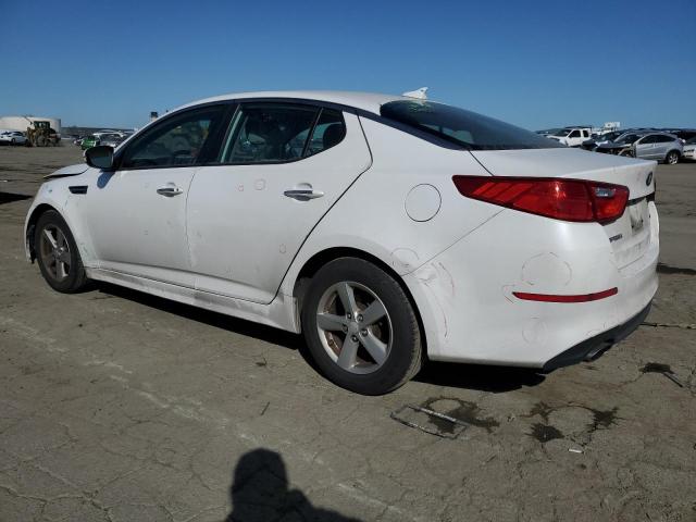 KNAGM4A72F5531781 - 2015 KIA OPTIMA LX WHITE photo 2