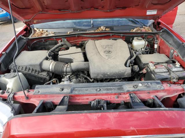 3TMCZ5AN7JM126509 - 2018 TOYOTA TACOMA DOUBLE CAB RED photo 11