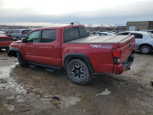 3TMCZ5AN7JM126509 - 2018 TOYOTA TACOMA DOUBLE CAB RED photo 2
