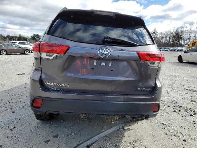 5TDJZRFH7KS625443 - 2019 TOYOTA HIGHLANDER SE BROWN photo 6