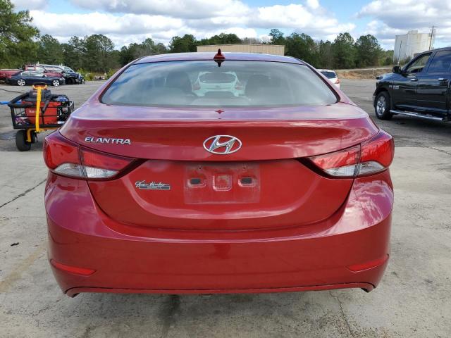 KMHDH4AE9GU574977 - 2016 HYUNDAI ELANTRA SE RED photo 6