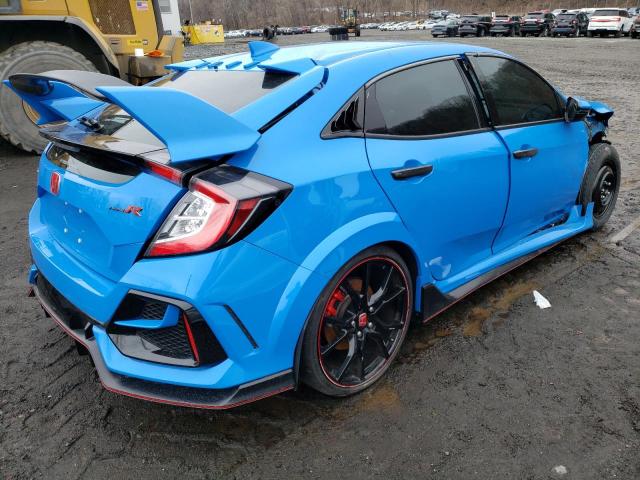 SHHFK8G75MU204997 - 2021 HONDA CIVIC TYPE-R TOURING BLUE photo 3