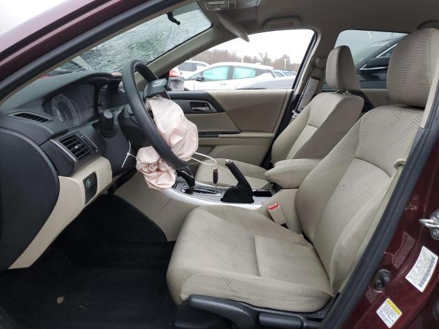 1HGCR2F32FA062424 - 2015 HONDA ACCORD LX MAROON photo 7