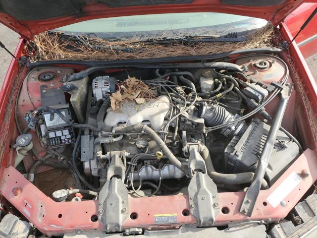 2G1WF52E439177605 - 2003 CHEVROLET IMPALA RED photo 11