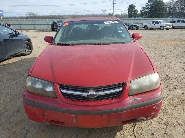 2G1WF52E439177605 - 2003 CHEVROLET IMPALA RED photo 5