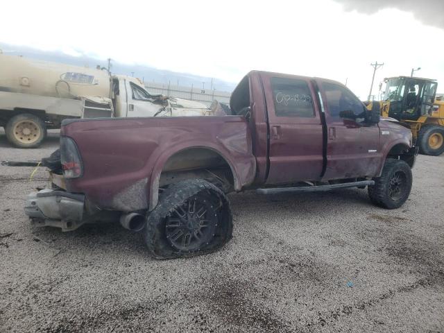 1FTWW31P66EA43419 - 2006 FORD F350 SRW SUPER DUTY BURGUNDY photo 3