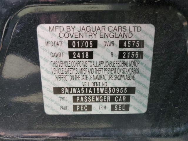 SAJWA51A15WE50955 - 2005 JAGUAR X-TYPE 3.0 BLACK photo 12