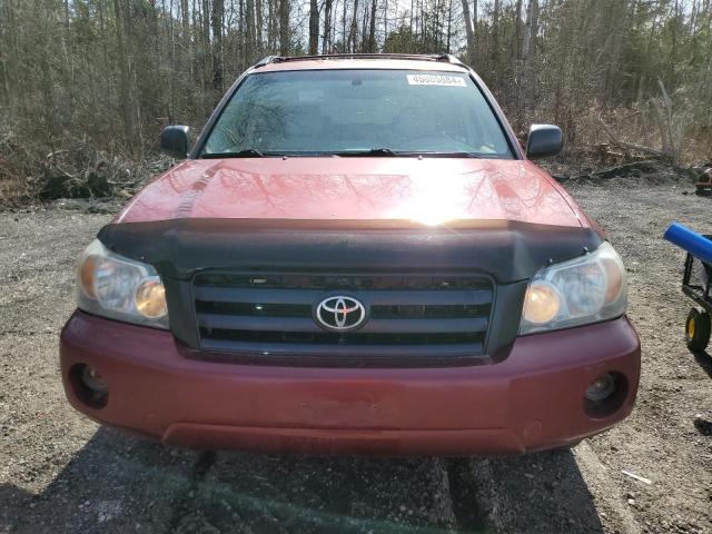 JTEHP21A360137844 - 2006 TOYOTA HIGHLANDER LIMITED RED photo 5