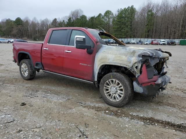 1GC4YREY8MF241191 - 2021 CHEVROLET SILVERADO K2500 HIGH COUNTRY RED photo 4