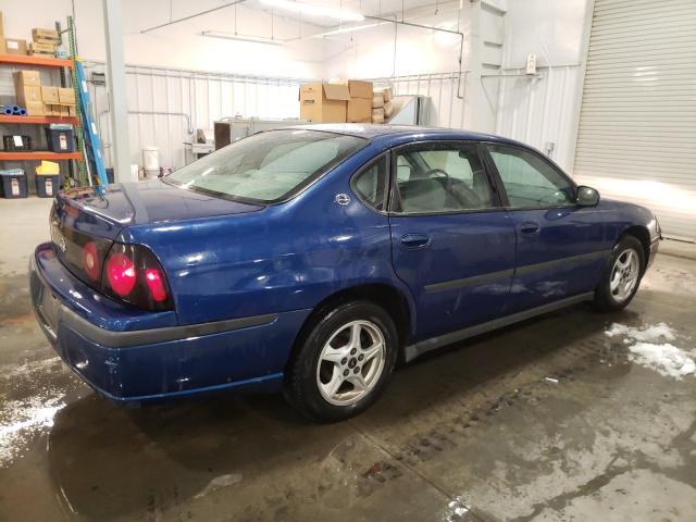 2G1WF52E759289947 - 2005 CHEVROLET IMPALA BLUE photo 3