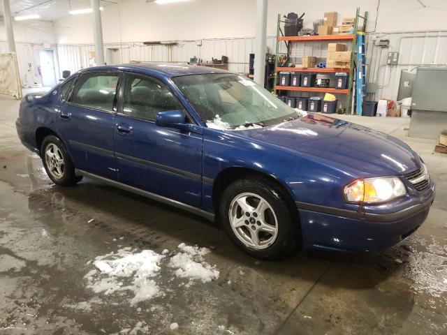 2G1WF52E759289947 - 2005 CHEVROLET IMPALA BLUE photo 4