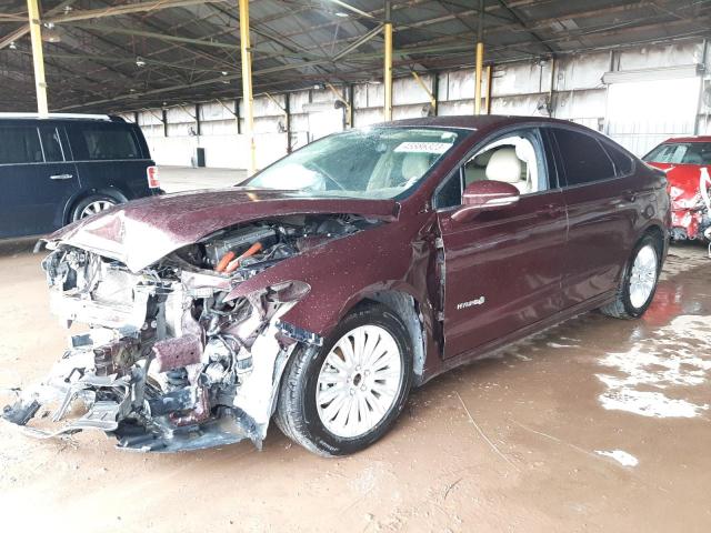 3FA6P0LU4DR291893 - 2013 FORD FUSION SE HYBRID BURGUNDY photo 1