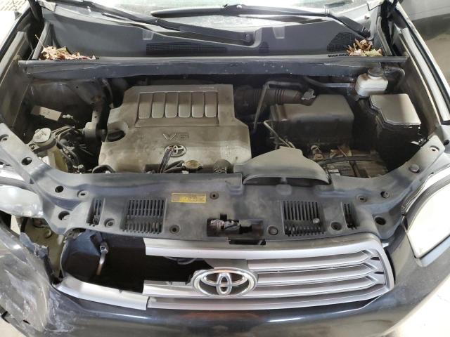 5TDBK3EH0AS033744 - 2010 TOYOTA HIGHLANDER BLACK photo 11