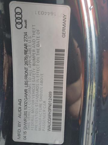 WAUCGAFH3FN012499 - 2015 AUDI S5 PREMIUM PLUS ლურჯი ფოტო 12