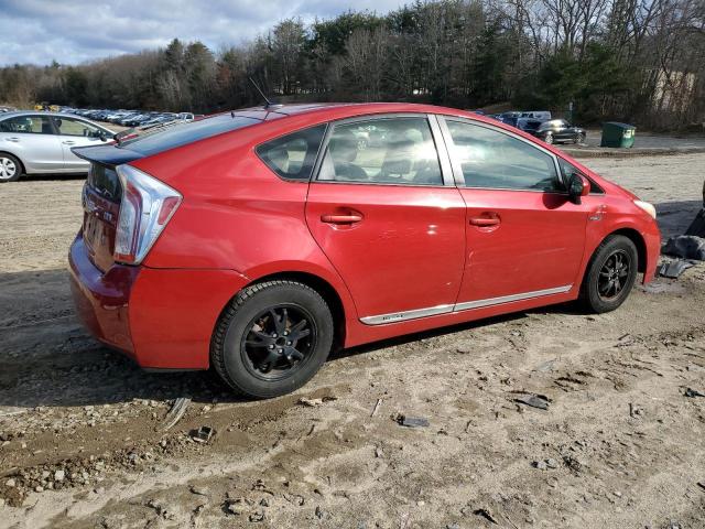 JTDKN3DU9C5429217 - 2012 TOYOTA PRIUS RED photo 3