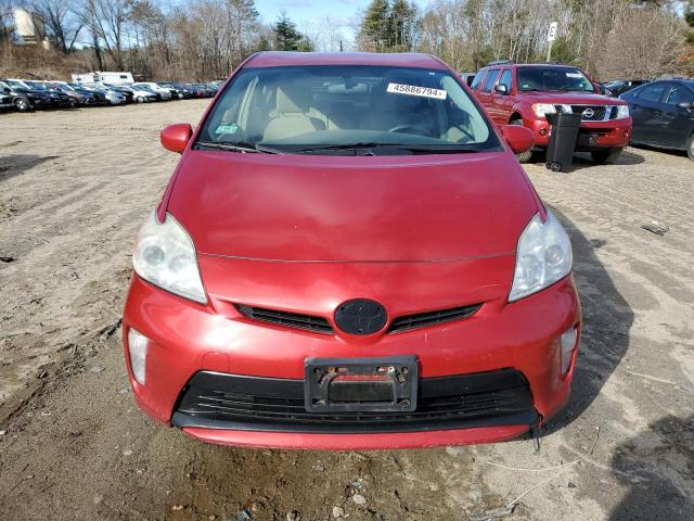 JTDKN3DU9C5429217 - 2012 TOYOTA PRIUS RED photo 5